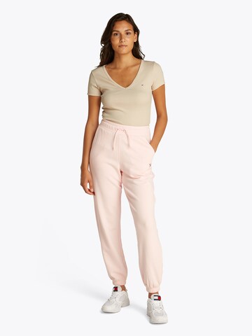 Maglietta 'ESSENTIAL' di Tommy Jeans in beige