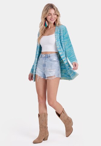 IZIA Gebreid vest in Blauw