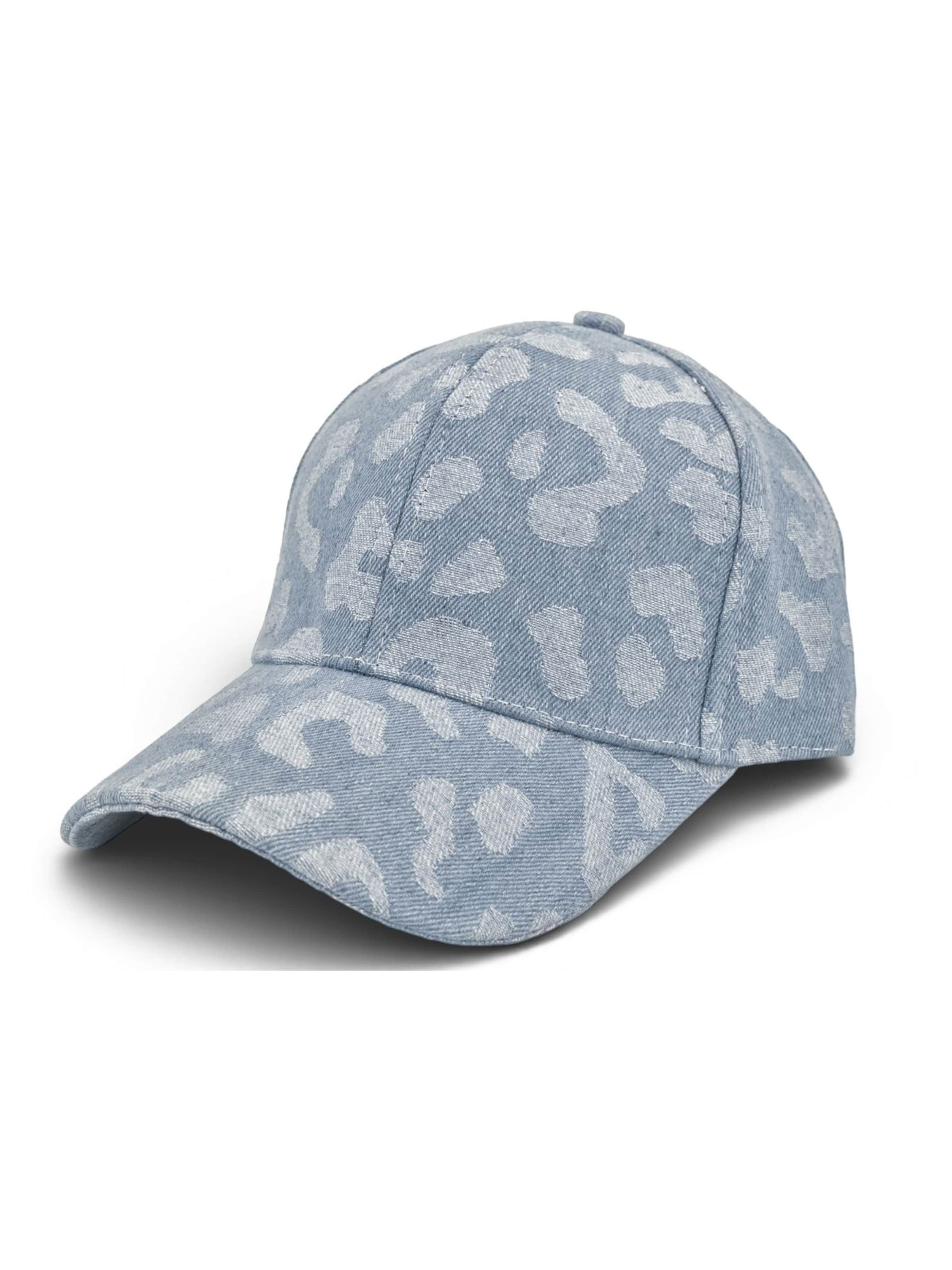 styleBREAKER Cap 'Baseball Cap Jeans Leo Muster' in Blue: front