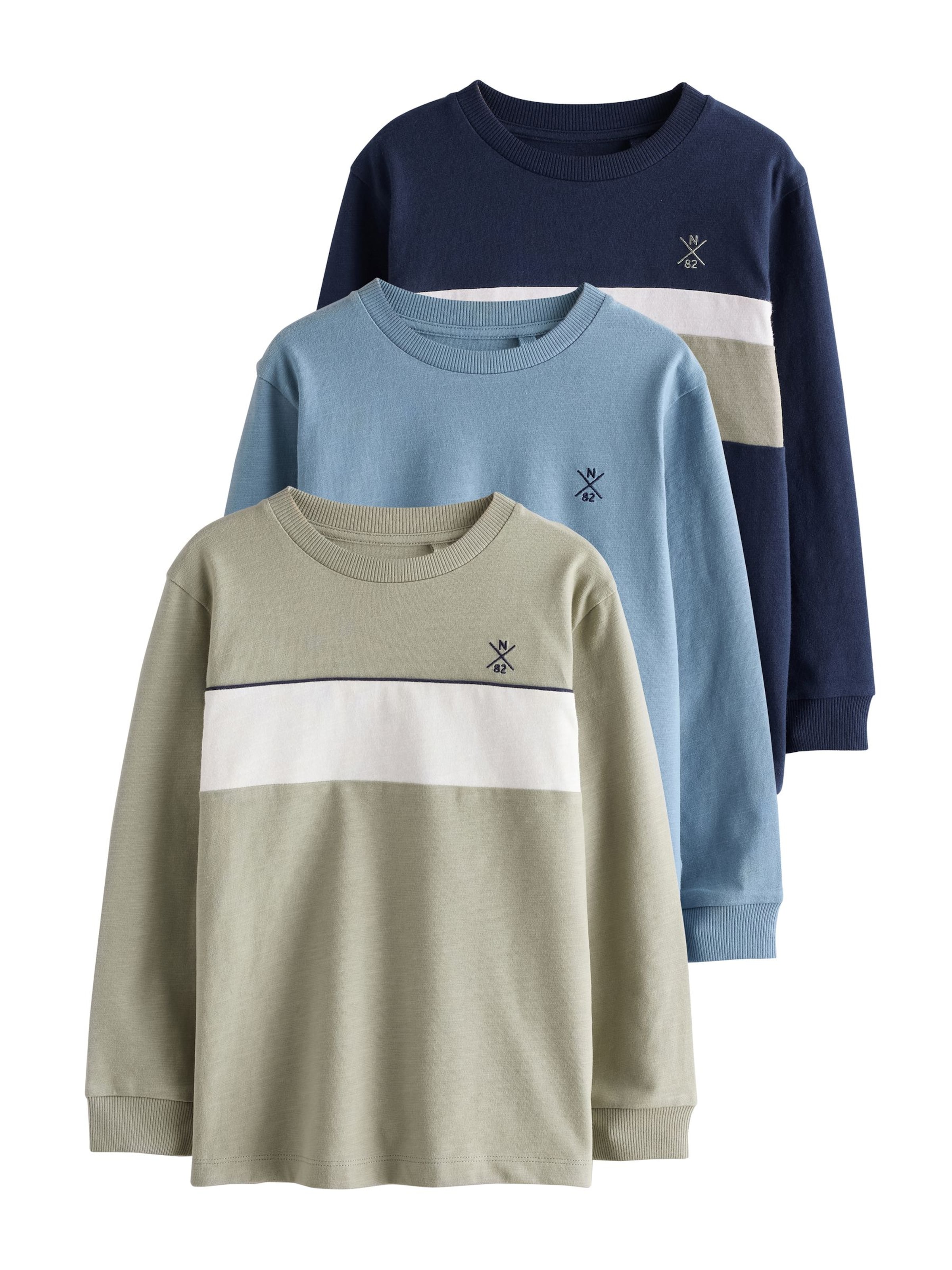 Next Shirt in Blau: Vorderseite