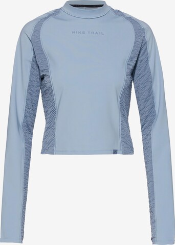 NIKE Funktionsshirt 'TRAIL' in Blau: predná strana