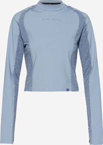 NIKE Funktionsshirt 'TRAIL' in Blau: predná strana