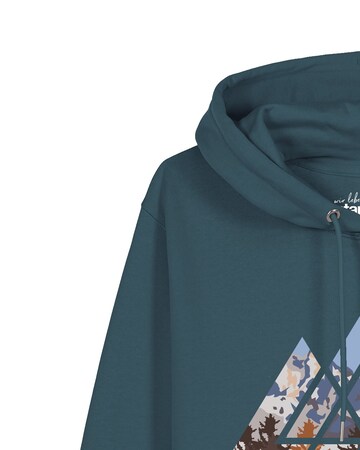 Watapparel Sweatshirt 'Geometric Landscape' in Blauw