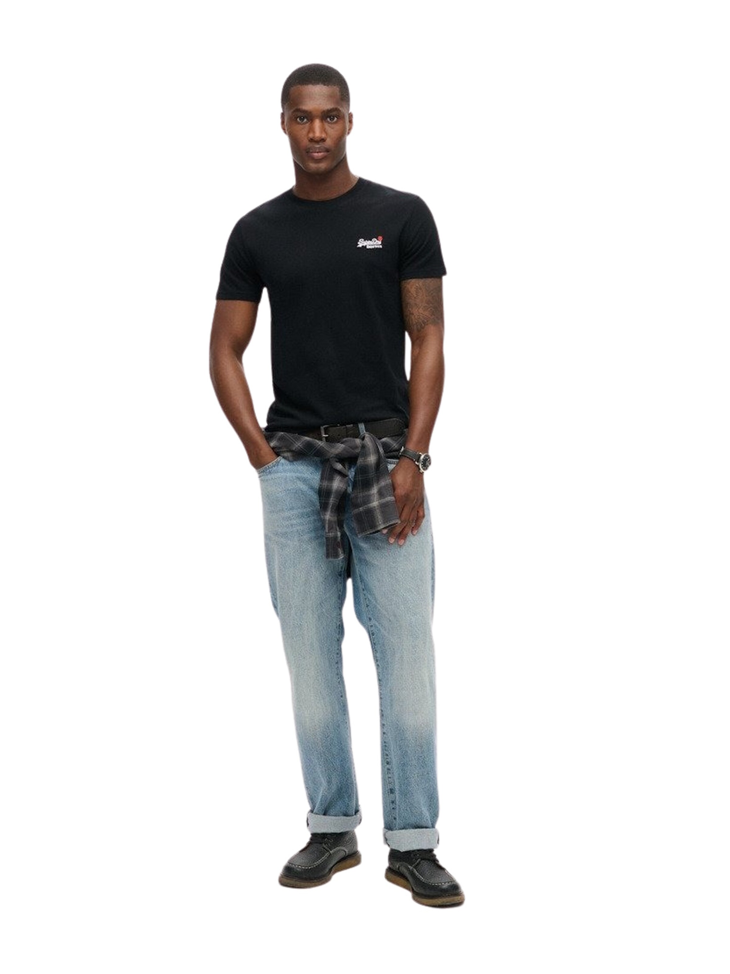 Superdry Koszulka 'Essential' w kolorze czarny