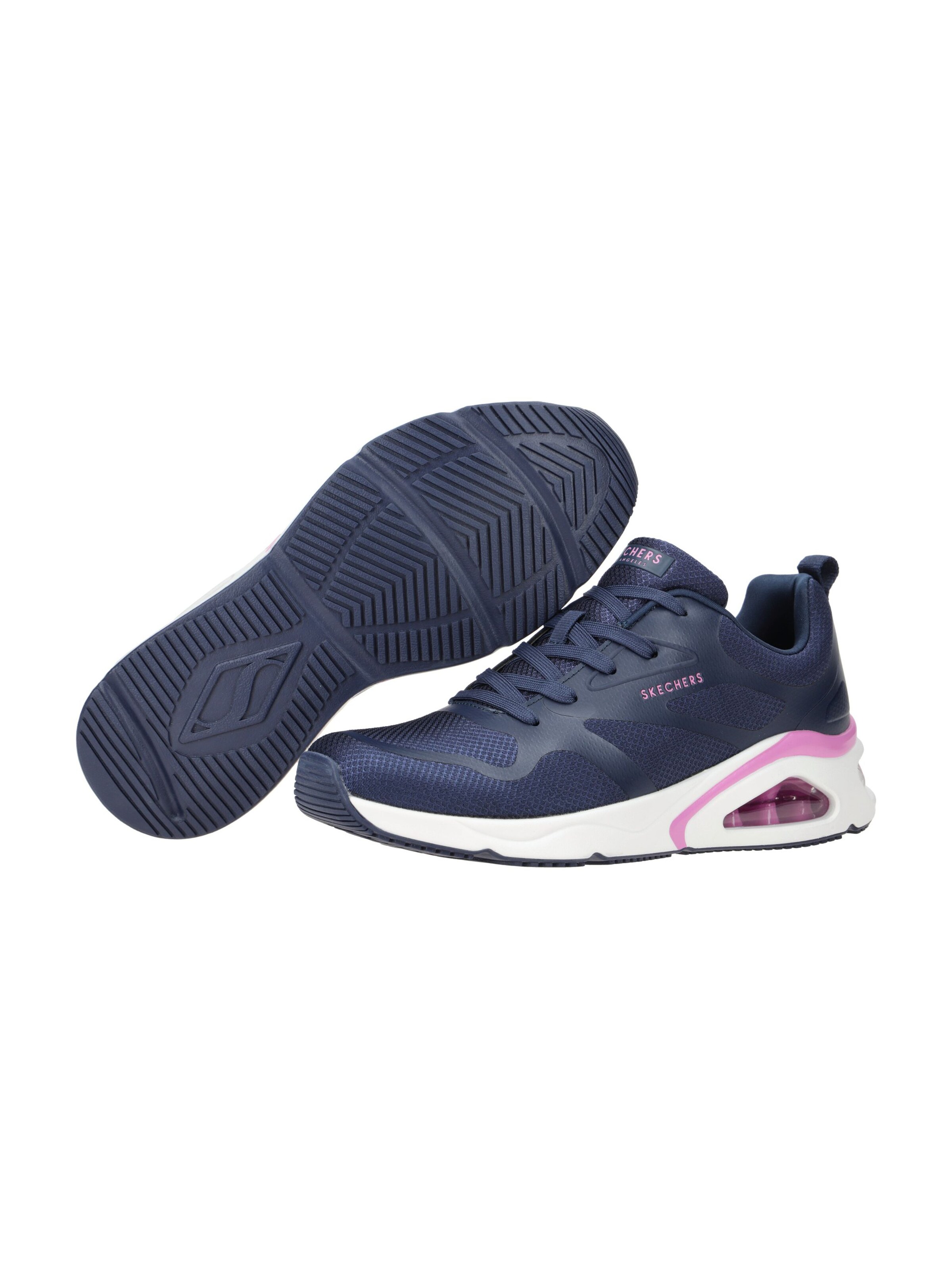 SKECHERS Schnürschuh 'Skechers UNO Schuhe blau weiß Sneakers 177420'‌‌ in Blau