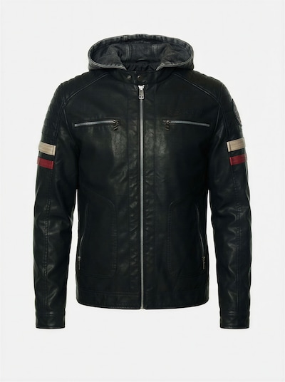 KOROSHI Overgangsjakke i bordeaux / sort / offwhite, Produktvisning