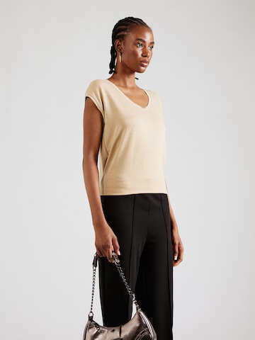 PIECES T-shirt 'Billo' i beige: framsida