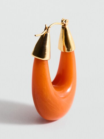 MANGO Ohrringe 'FAUNA' in Orange