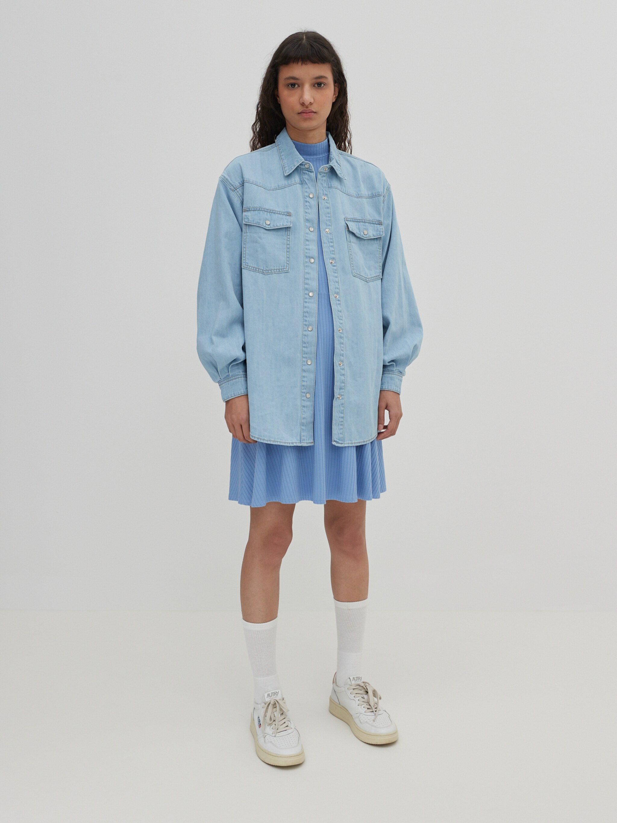 EDITED Produkte Hemd 'Dani' blau