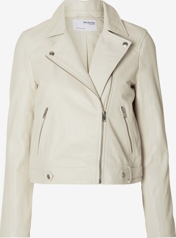 SELECTED FEMME Lederjacke in Beige: predná strana