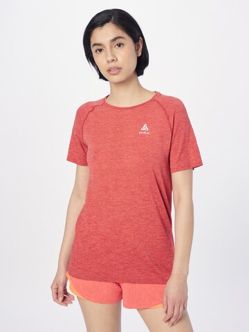 ODLO - Camiseta funcional 'Essential' en rojo: frente