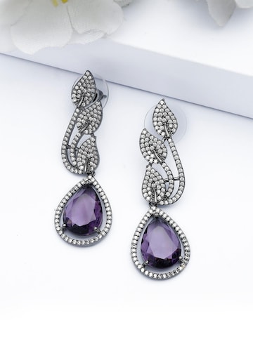 AVANT-GARDE PARIS Ohrringe 'Brigitata' in Lila