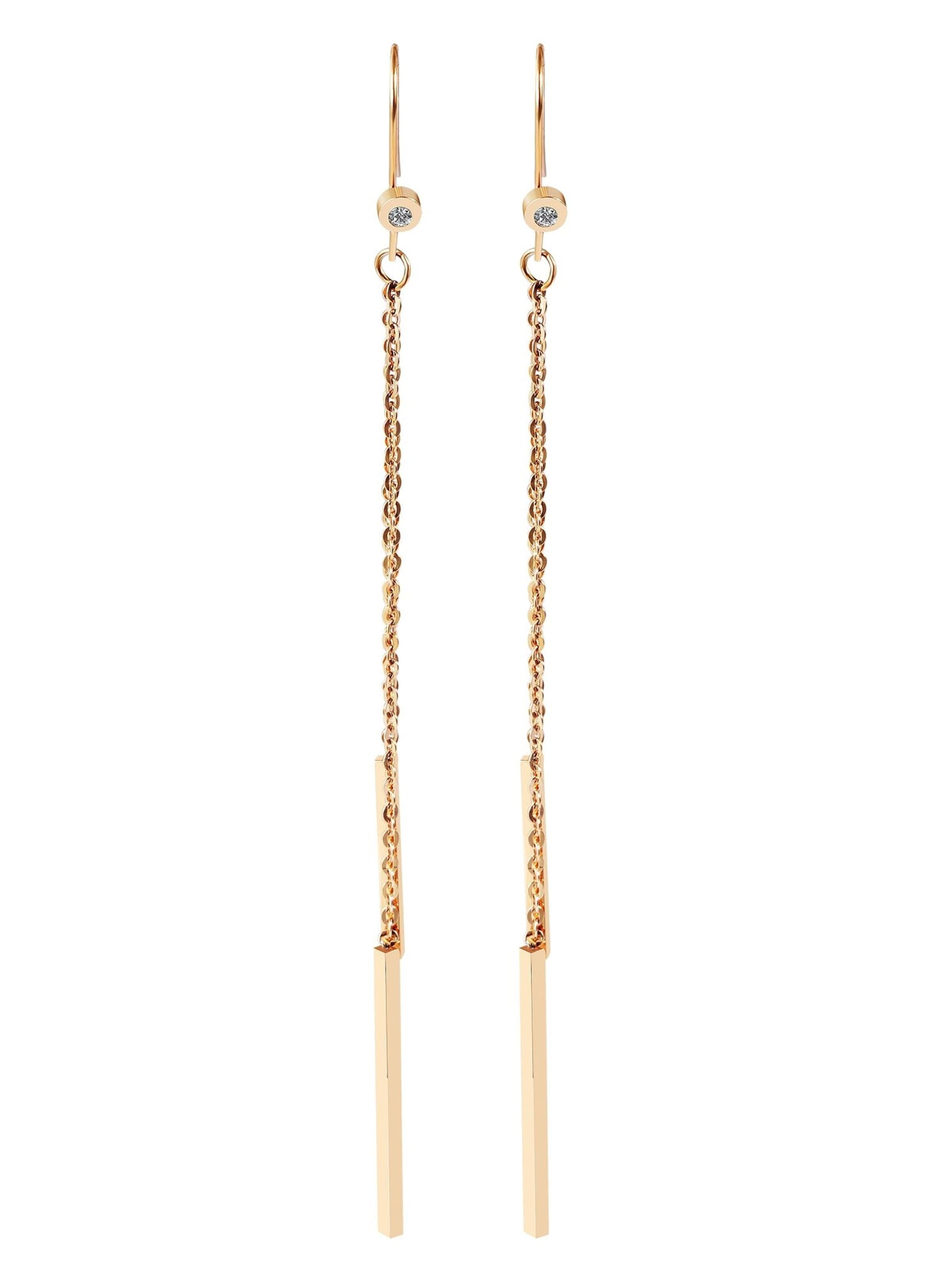 Akzent Earrings 'Saidra, langlebig' in Gold: front