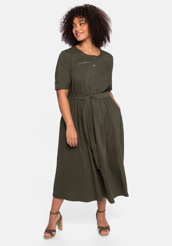 SHEEGO Shirt Dress in Green