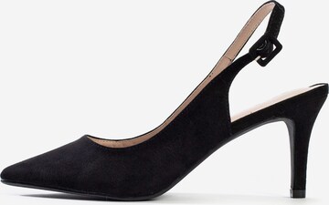 melns Celena Vaļējas augstpapēžu kurpes 'Cruz': no priekšpuses