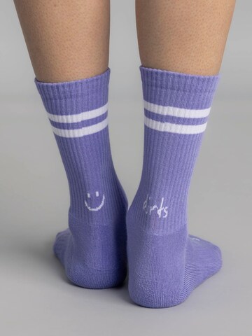 Dirts Socks 'Happy Heel Socks' in Purple