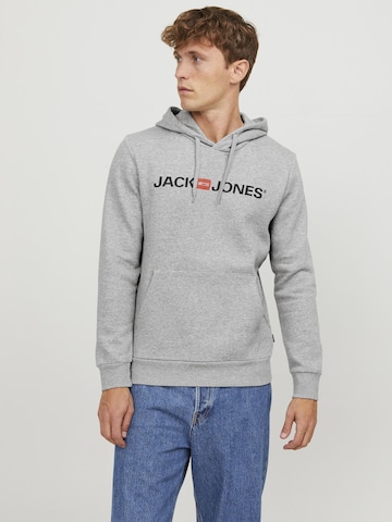 JACK & JONES Sweatshirt 'JJECorp' in Grey: front