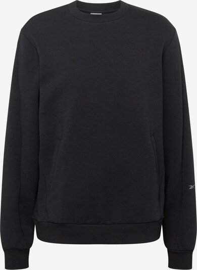 Reebok Sweatshirt de desporto em cinzento / preto, Vista do produto