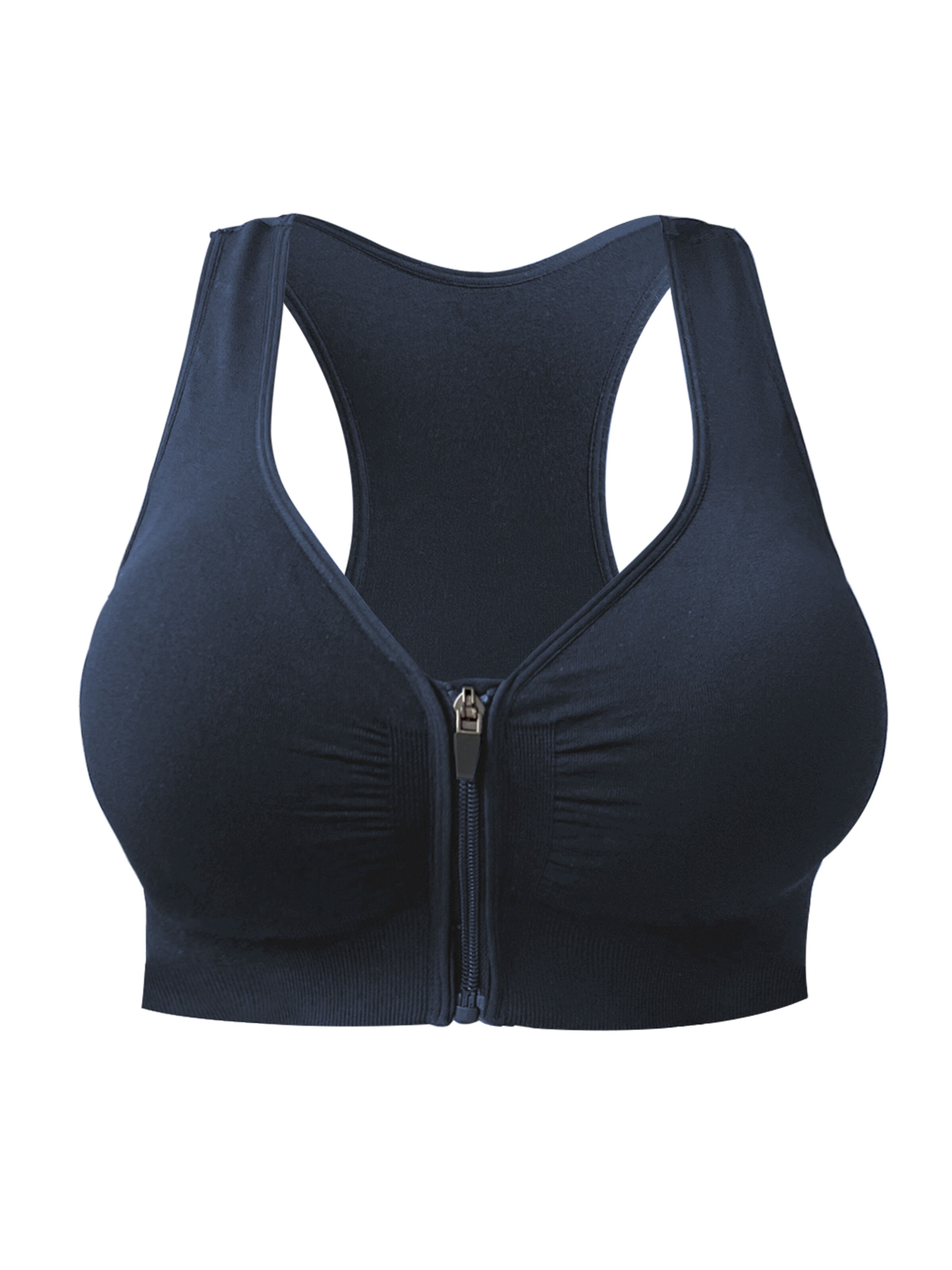 MEETWEE Push-up Sports Bra in Blue: front