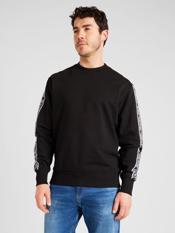 Versace Jeans Couture Sweatshirt in Zwart: voorkant