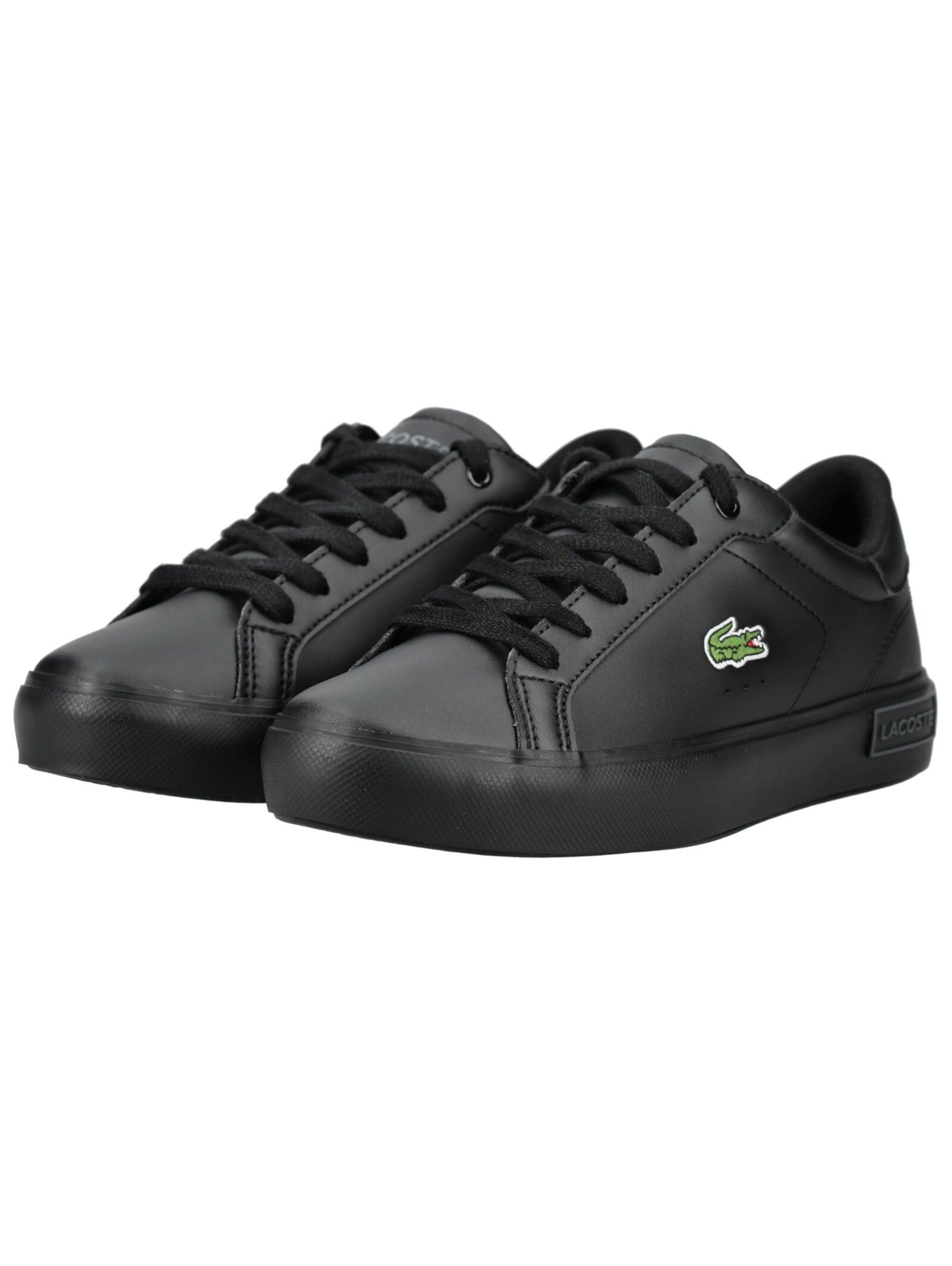 LACOSTE Trainers in Black: front