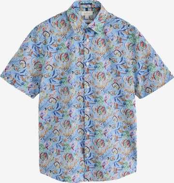 Coupe regular Chemise 'Signature' Next en bleu : devant