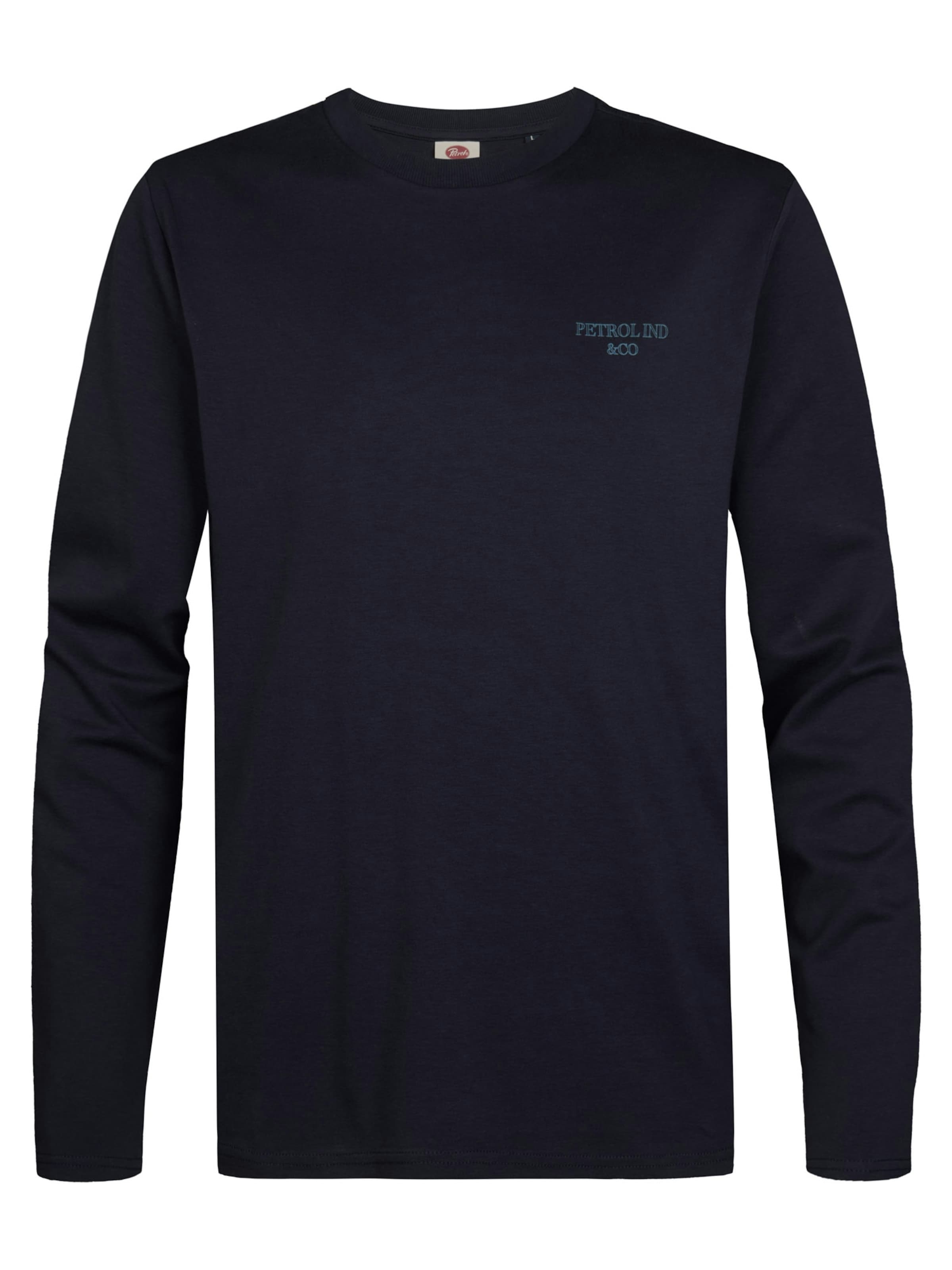 Petrol Industries - Camiseta en azul: frente