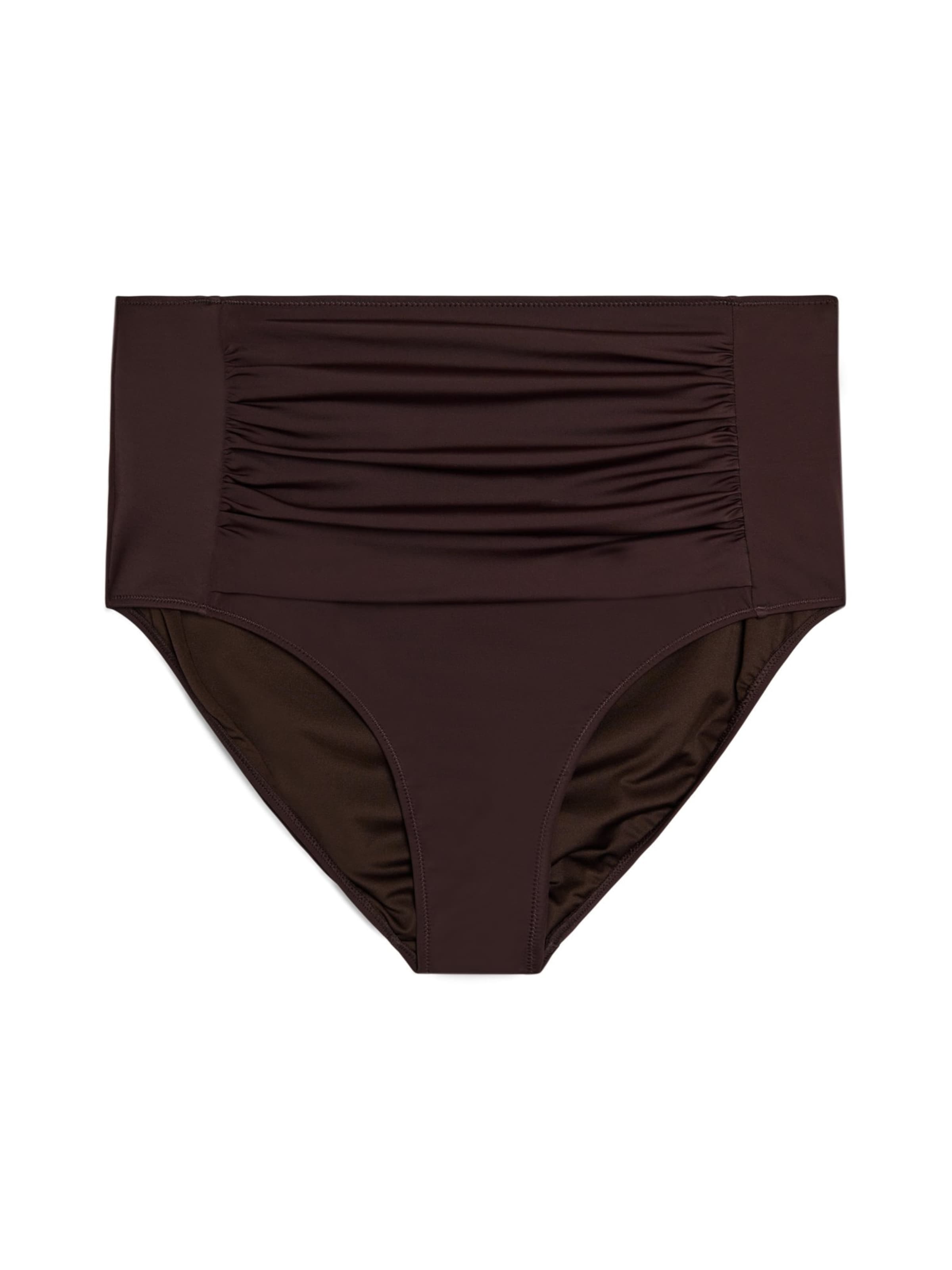Slip bikini 'Basic' di Swim by Zizzi in marrone: frontale