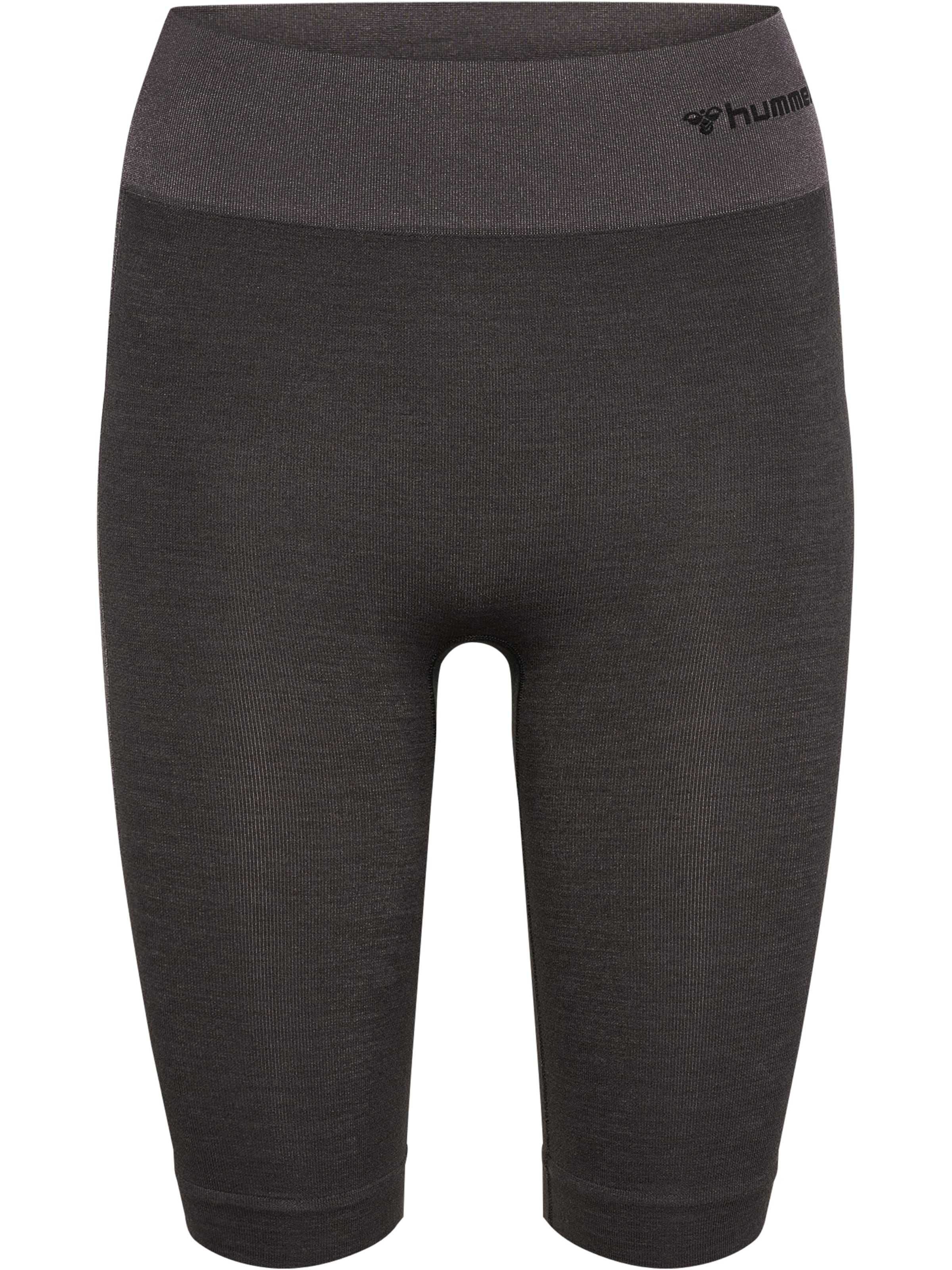 Hummel Skinny Sportbroek in Bruin: voorkant
