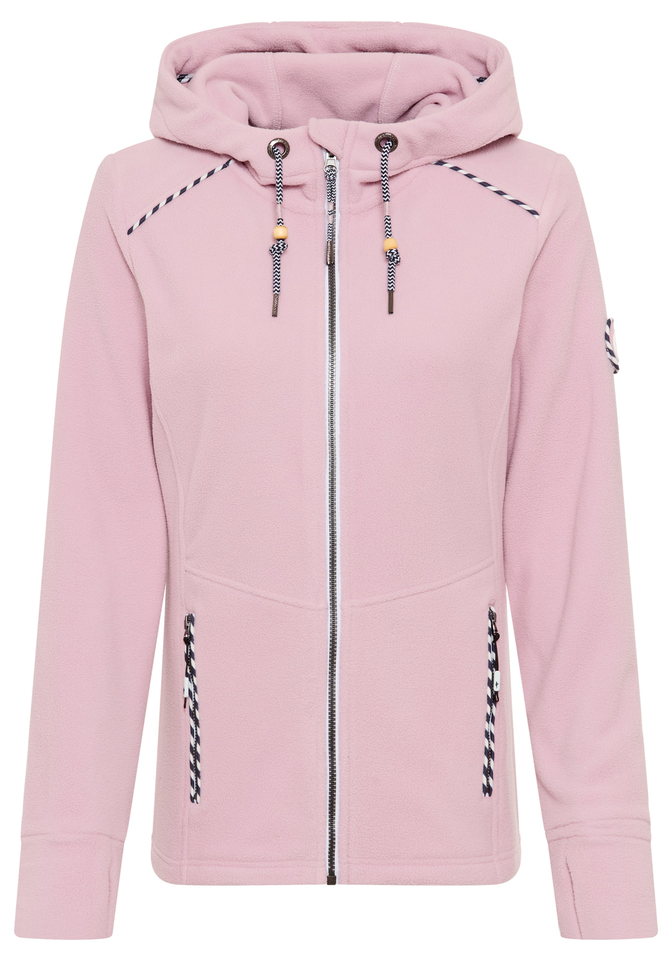 KangaROOS Fleece Jacket in Pink: front