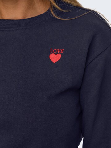 JDY Sweatshirt 'JDYPARIS' in Blau