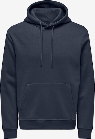 Only & Sons Sweatshirt 'Connor' in Blue: front