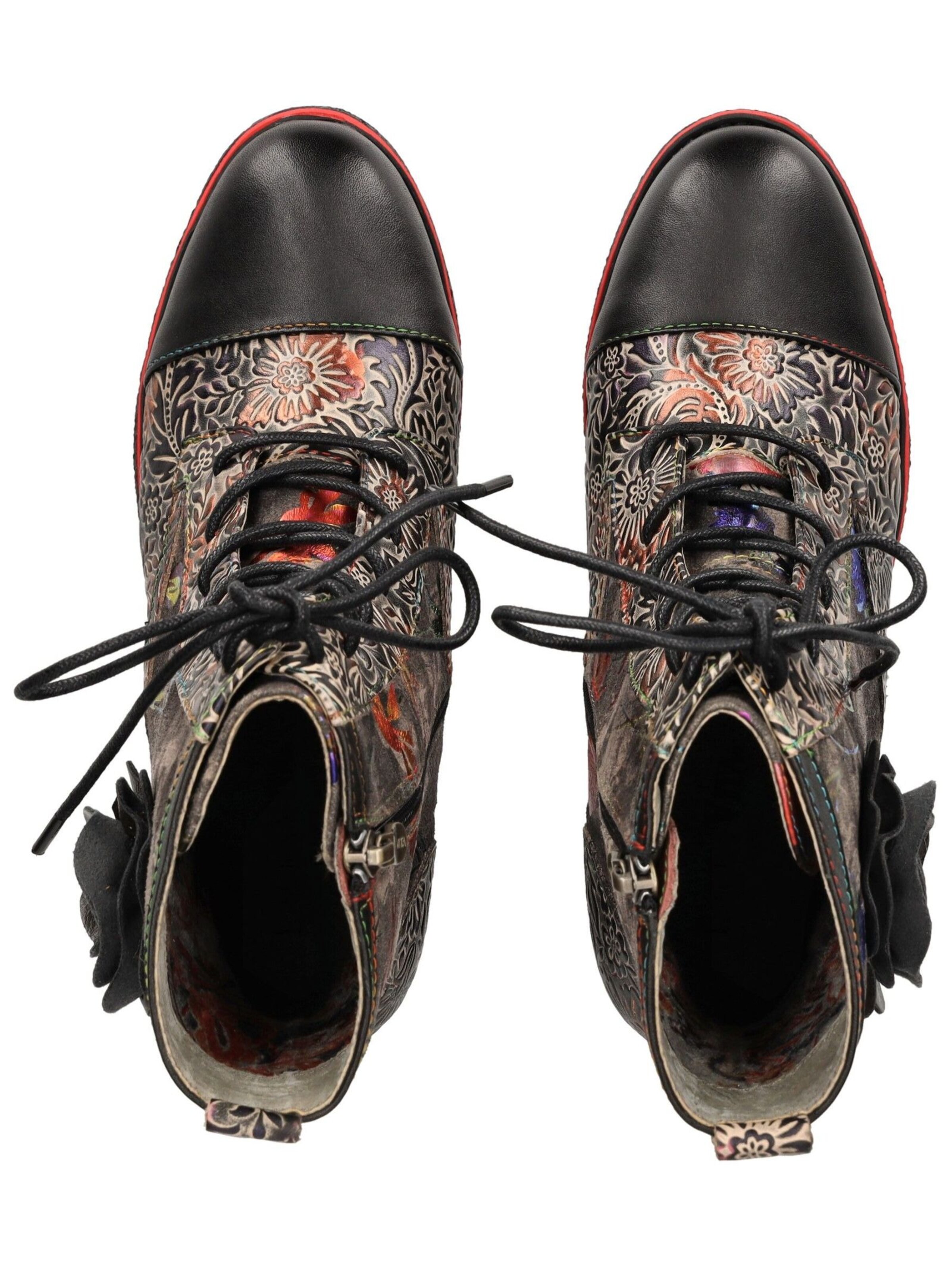 Laura Vita Schnürstiefelette in Schwarz