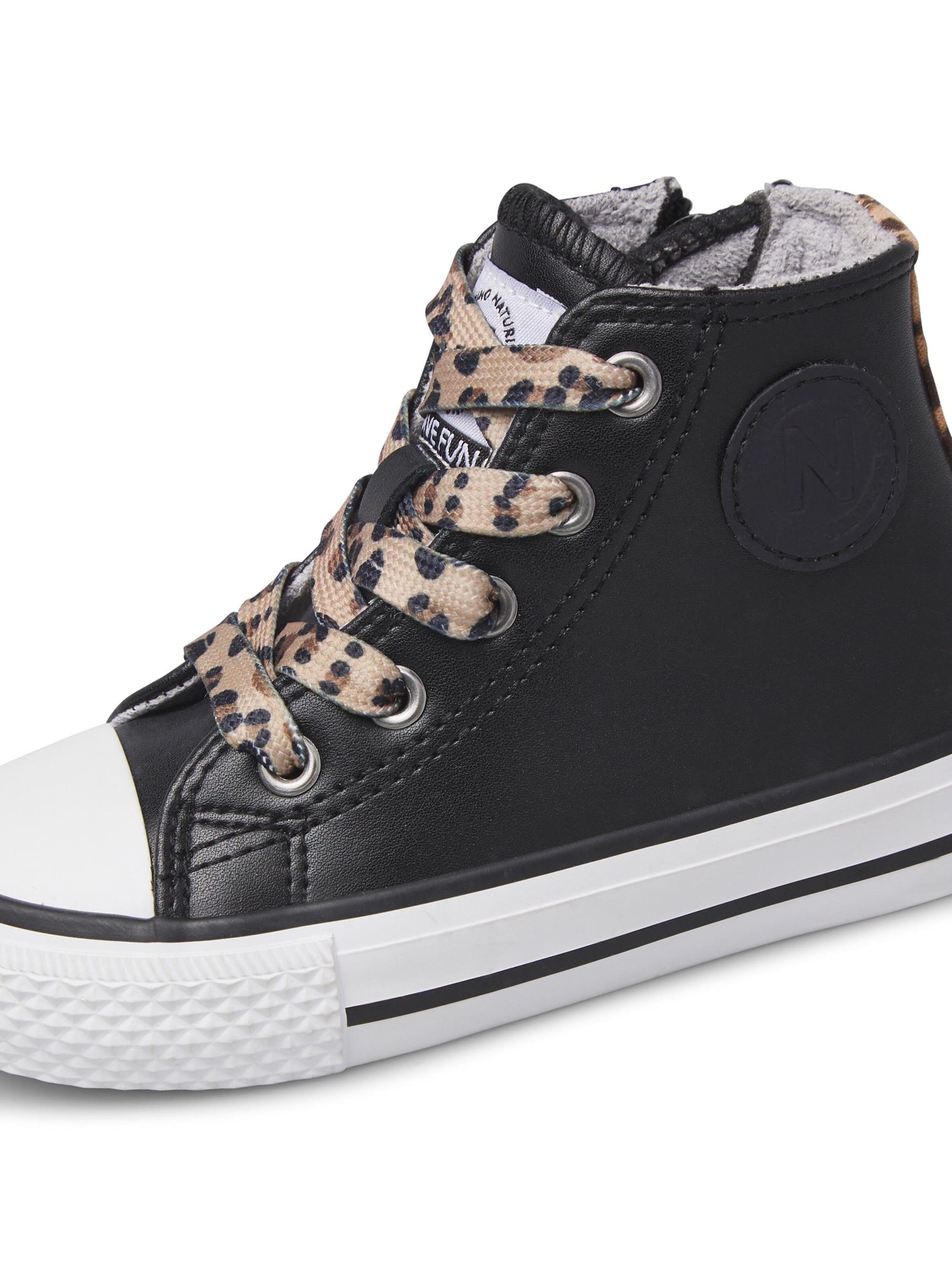 NATURINO Sneakers 'YLFAS.' in Zwart: voorkant