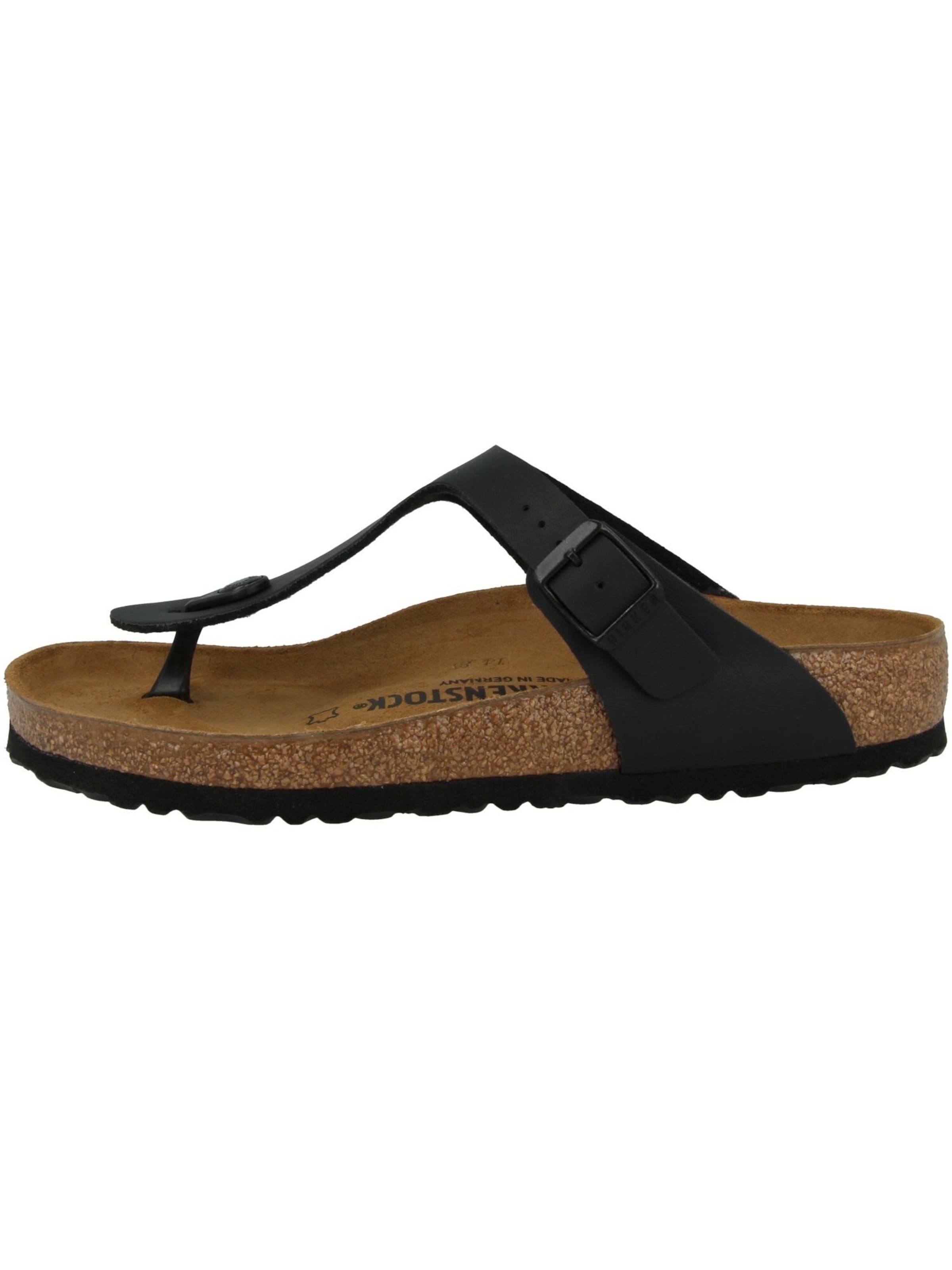 BIRKENSTOCK Teenslippers 'Gizeh' in Zwart