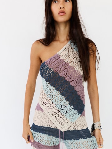 Top in maglia di Pull&Bear in blu: frontale