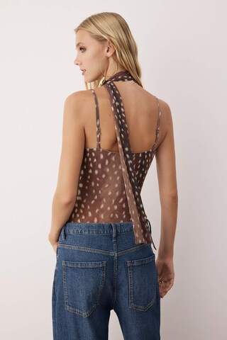 Trendyol Shirt body in Bruin