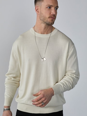 DAN FOX APPAREL Sweater 'Gregor' in Beige