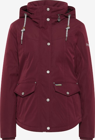 Schmuddelwedda Winter jacket in Red: front