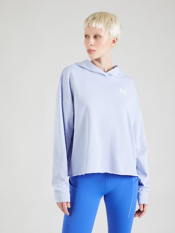 UNDER ARMOURSportska sweater majica 'Rival' - ljubičasta boja: prednji dio