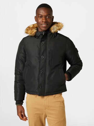 BURTON MENSWEAR LONDON Between-season jacket in Black: front