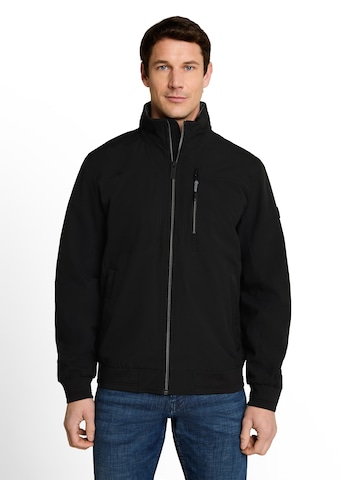 TOM TAILOR - Chaqueta de entretiempo en negro: frente