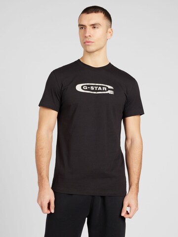 T-Shirt G-Star RAW en noir : devant