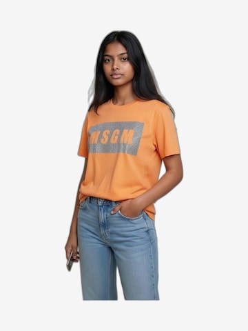 MSGM Shirt in Oranje: voorkant