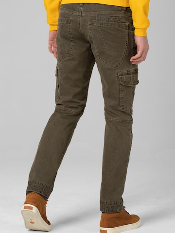 TIMEZONE Skinny Cargo Pants 'Regular RogerTZ' in Green