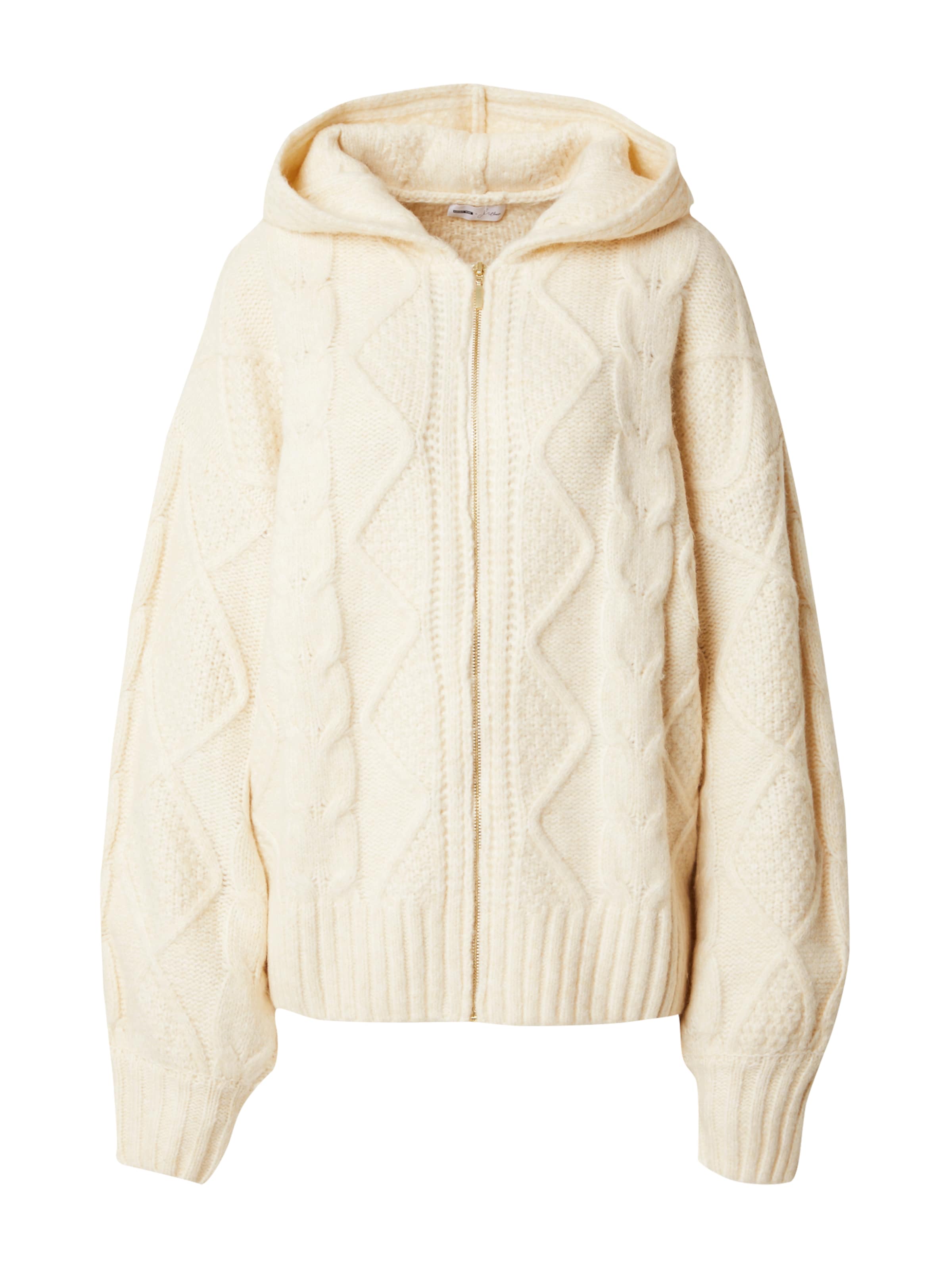 millane Knit Cardigan in Beige: front