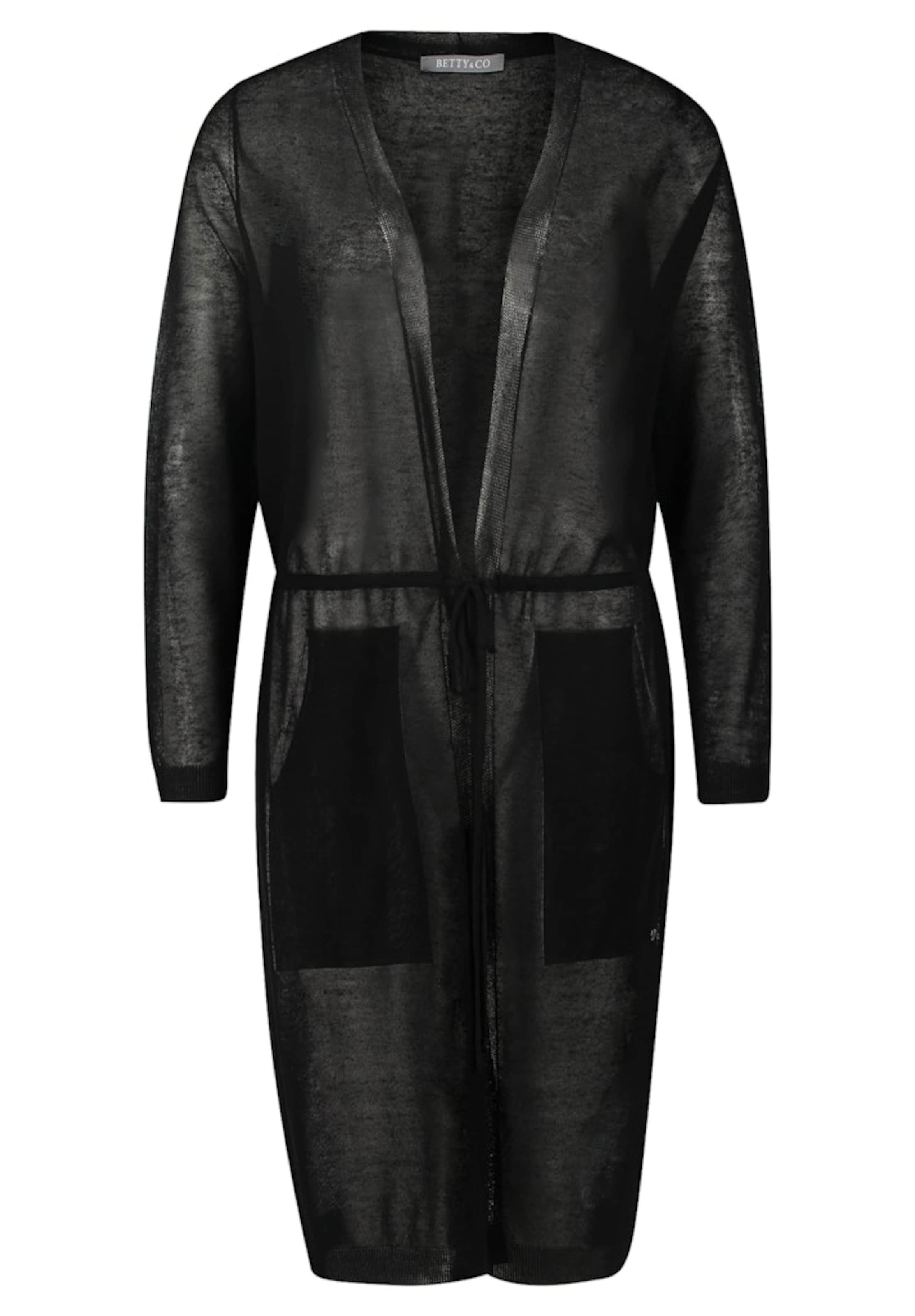 Betty & Co Knit Cardigan in Black: front