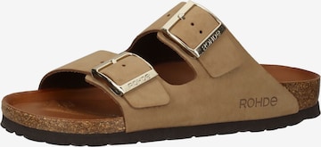 ROHDE Mules in Beige: front
