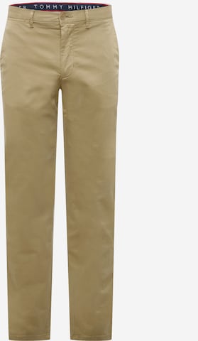 TOMMY HILFIGER Chino nadrág 'Denton' - zöld: elől