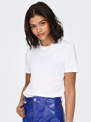 Tricou 'ONLOLIVIA' de la ONLY pe alb: față